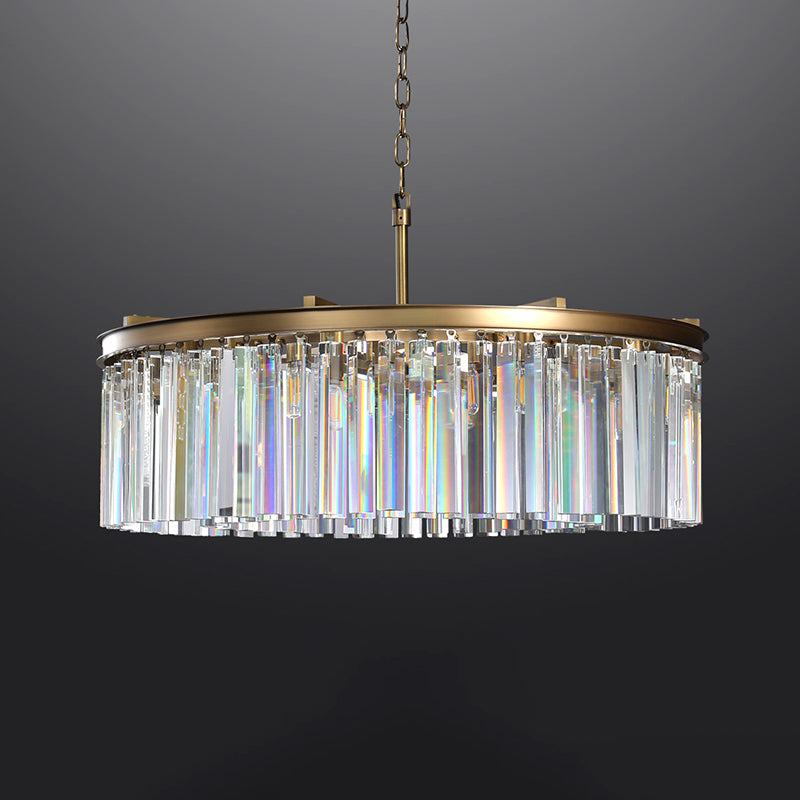 Rhysis Crystal Round Chandelier 43"
