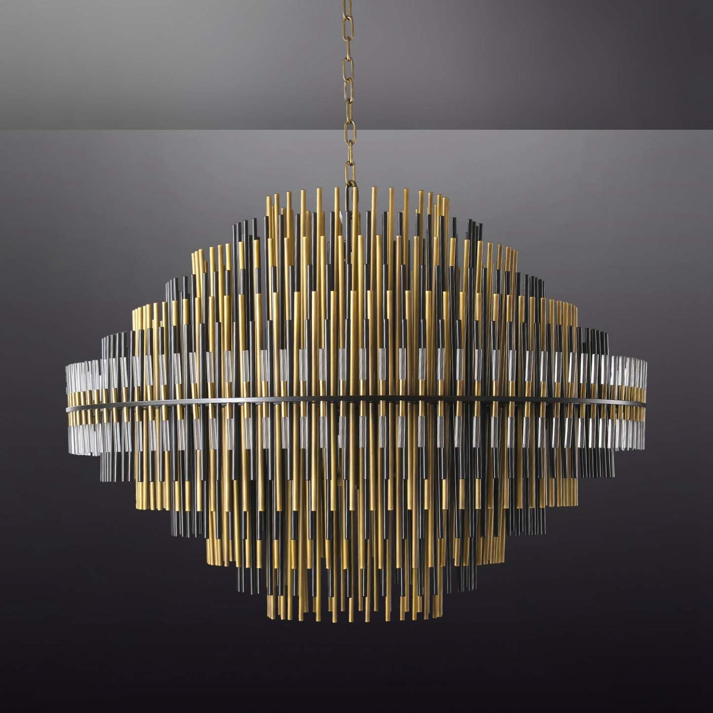 Emale Industrial Wind Round Chandelier 24" 32" 42"