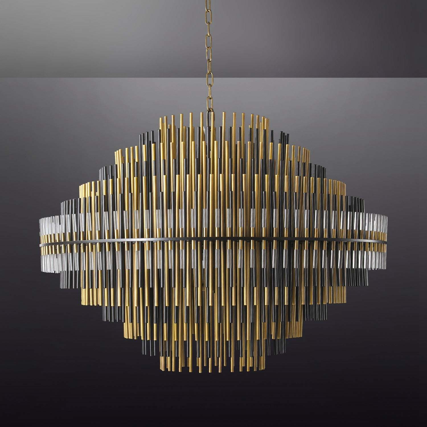 Emale Industrial Wind Round Chandelier 24" 32" 42"