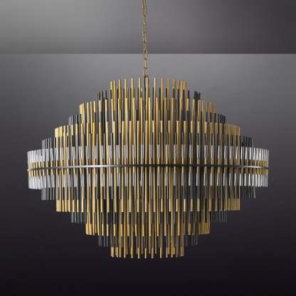Emale Industrial Wind Round Chandelier 24" 32" 42"