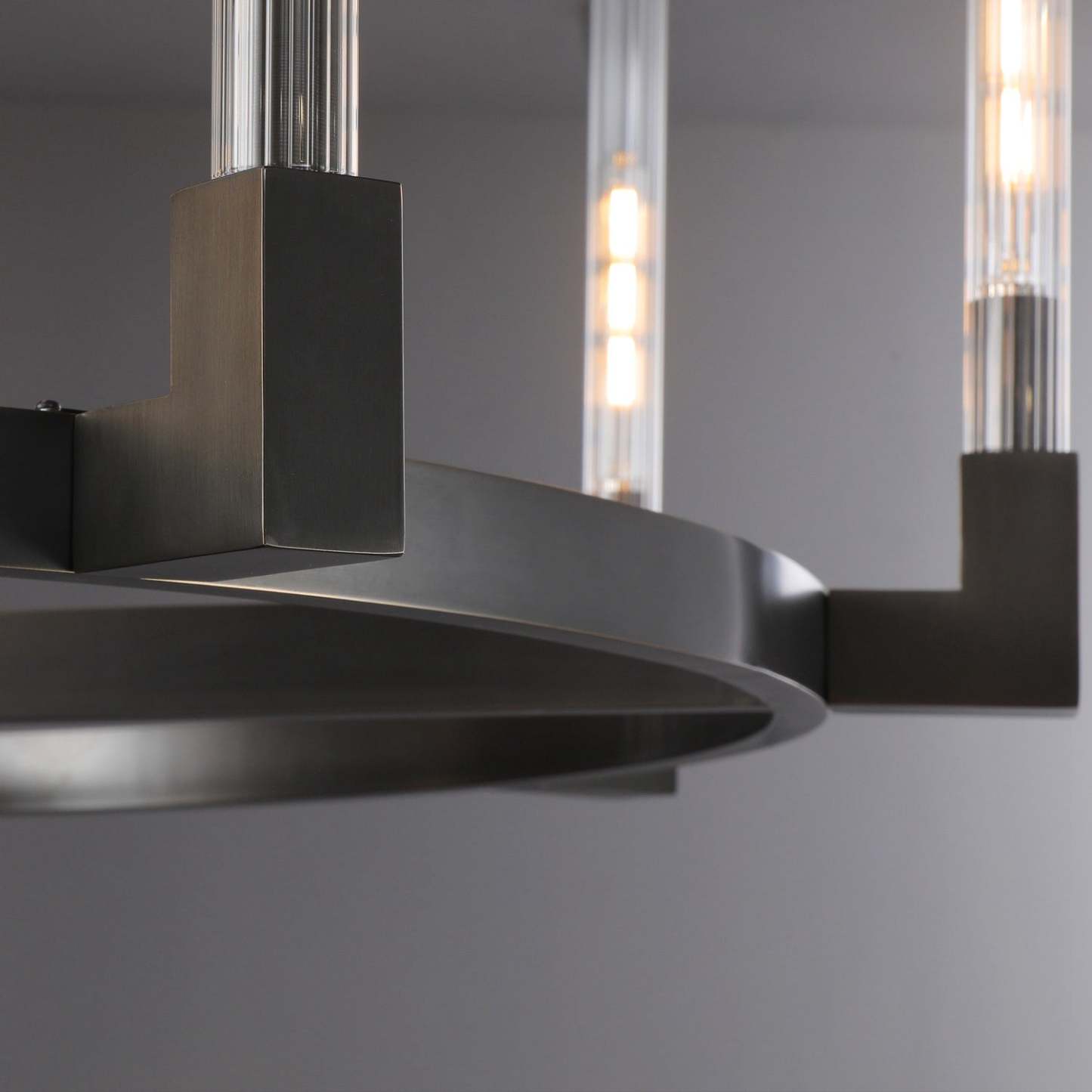 Candlestack Round Chandelier 48"