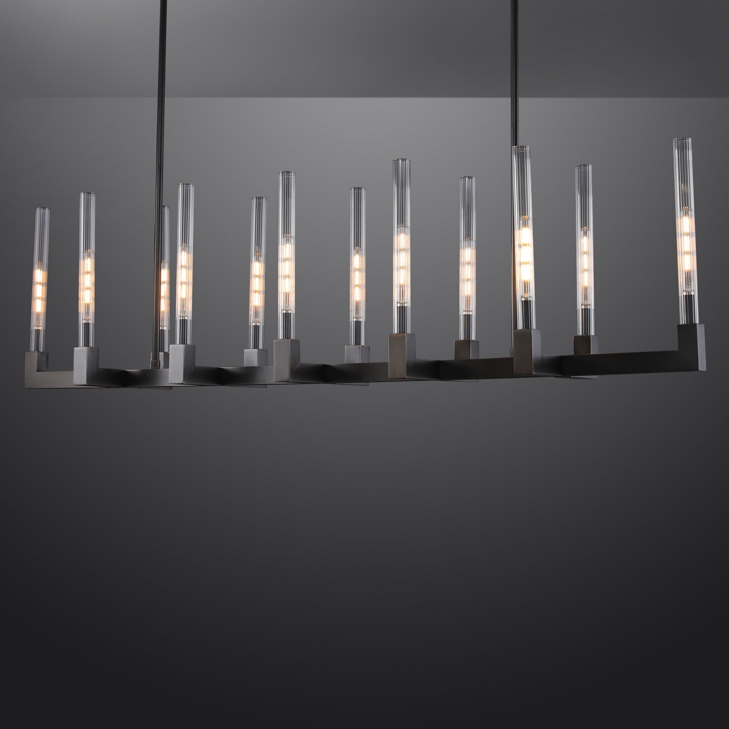 Candlestack Linear Chandelier 55"