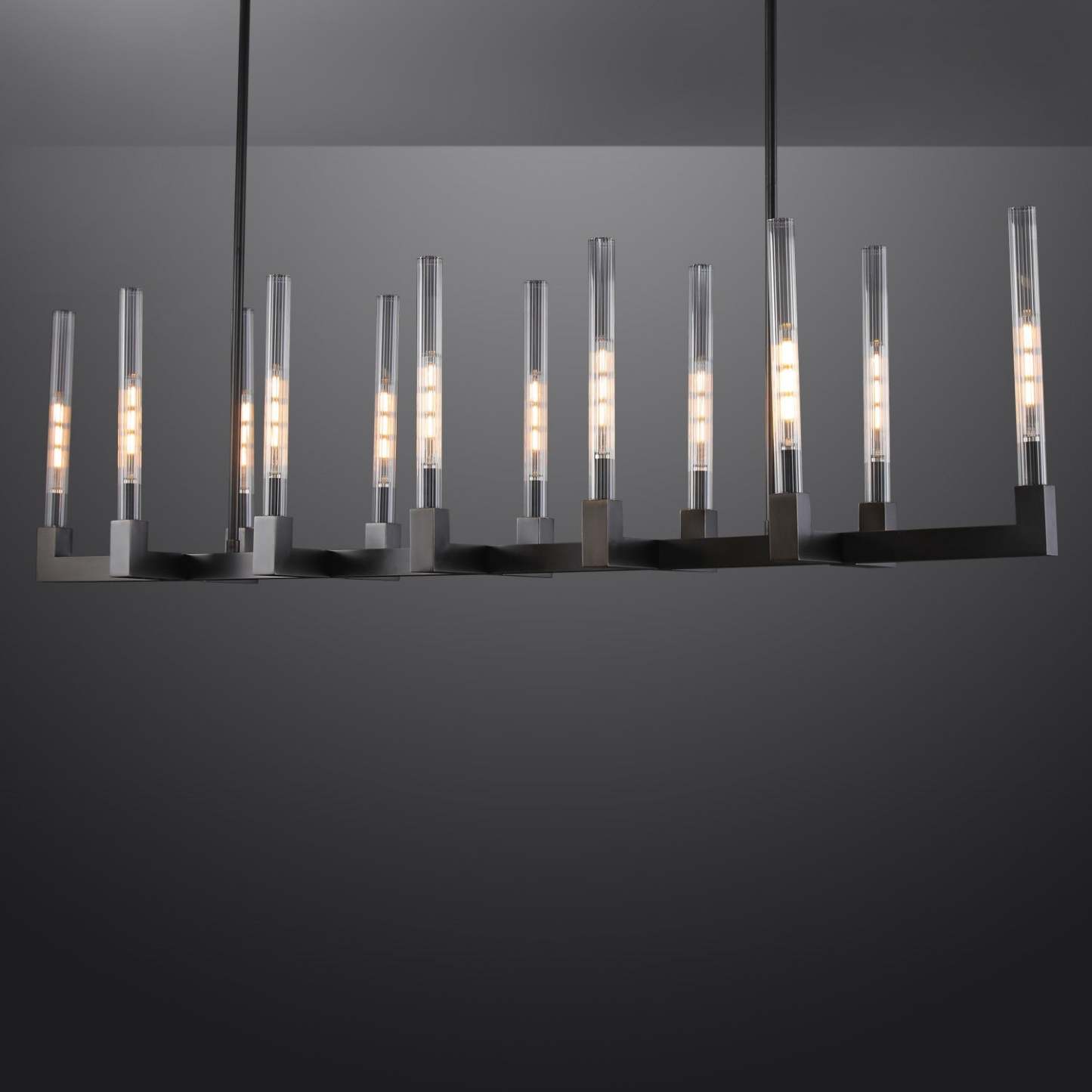 Candlestack Linear Chandelier 55"