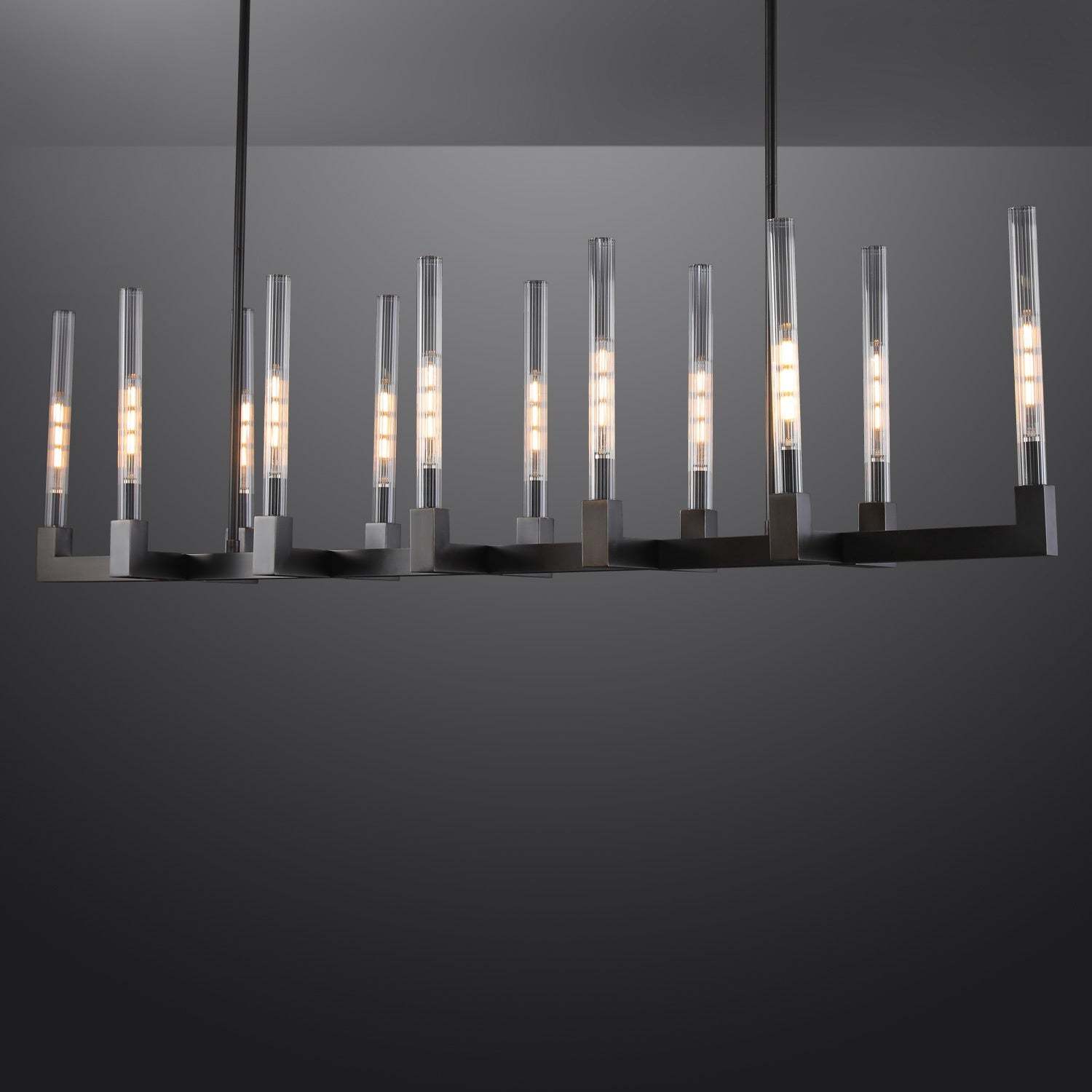 Candlestack Linear Chandelier 55"
