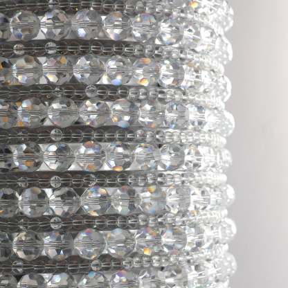 Holo Clearly Crystal Beads Wall Sconce 21"Height