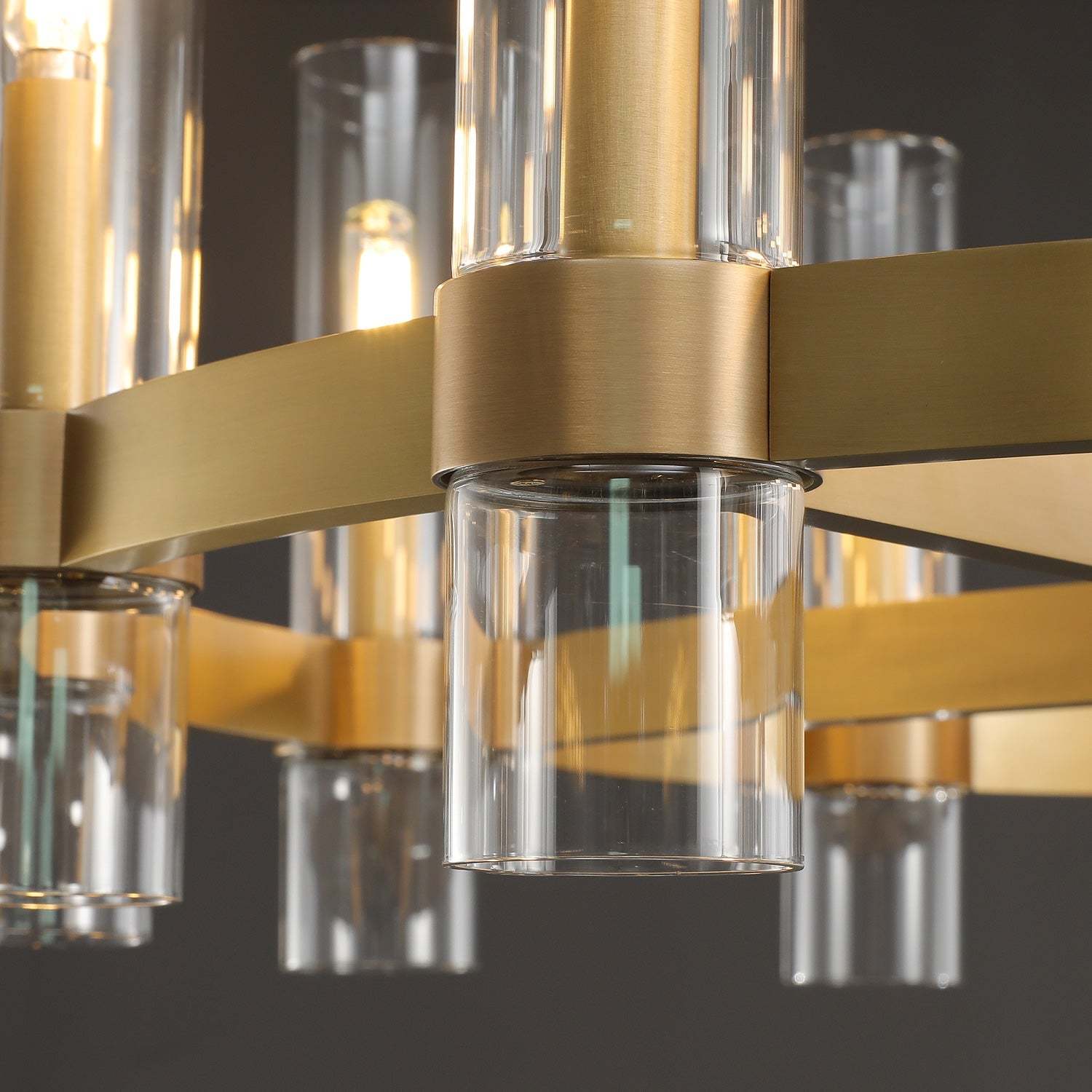 Ravalle Glass Round Chandelier 48"