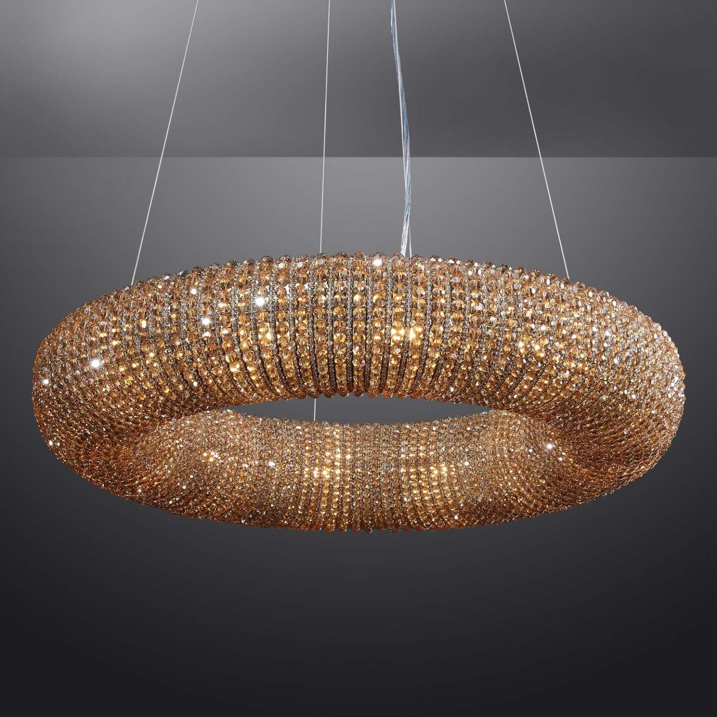 Holo Smoke Crystal Chandelier 31" 42"