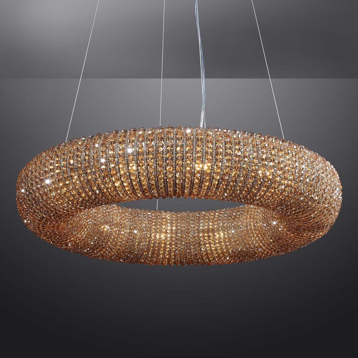 Holo Smoke Crystal Chandelier 31" 42"