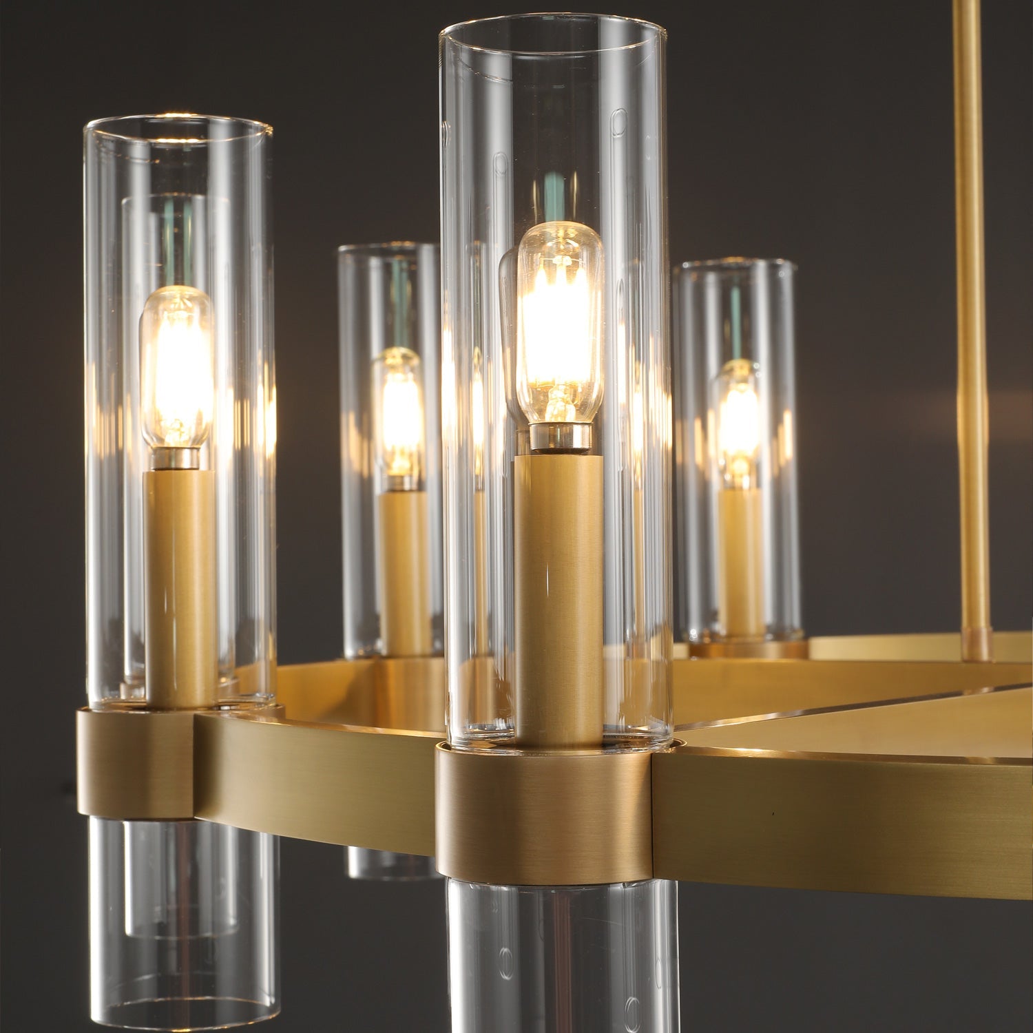 Ravalle Glass Round Chandelier 36"