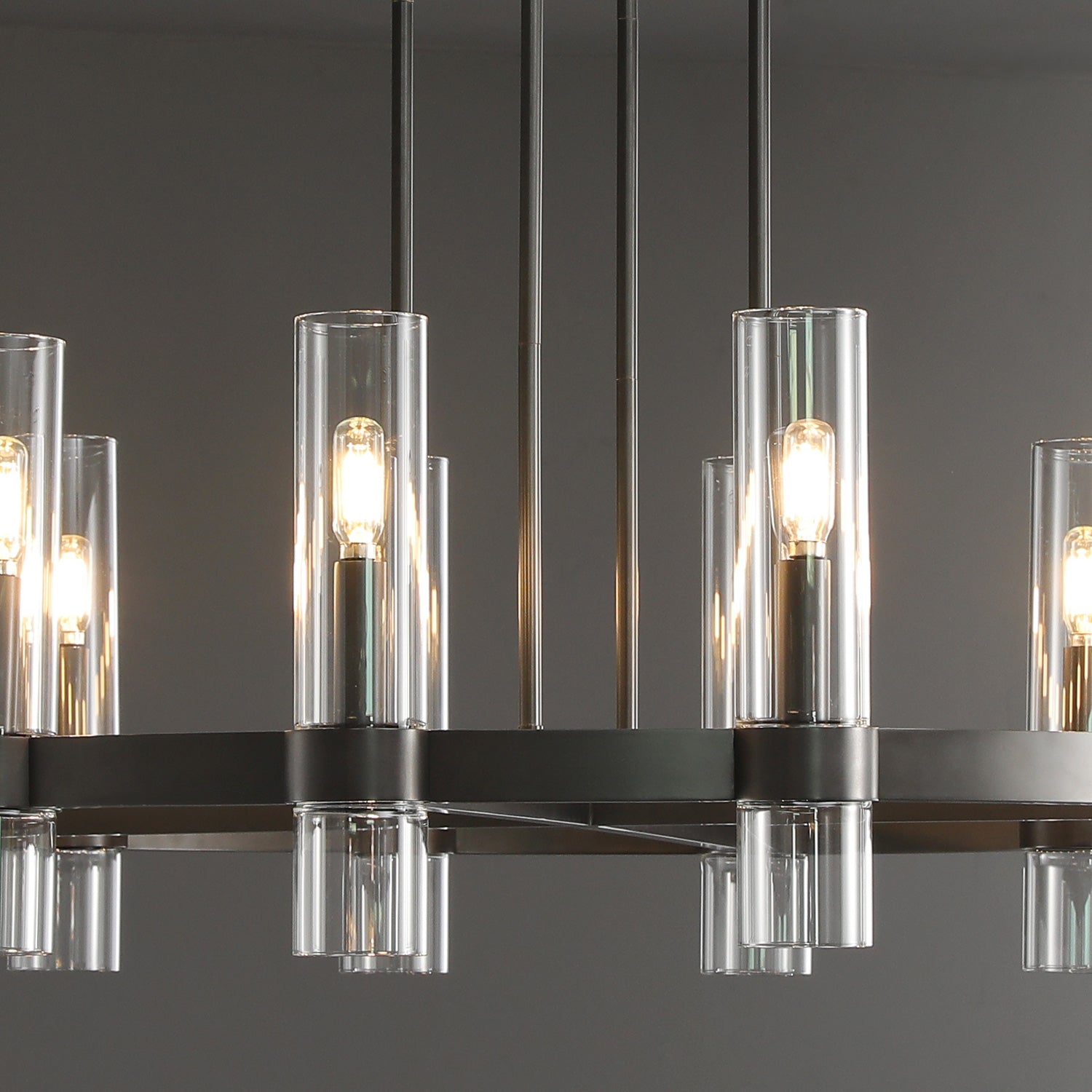 Ravalle Glass Round Chandelier 36"