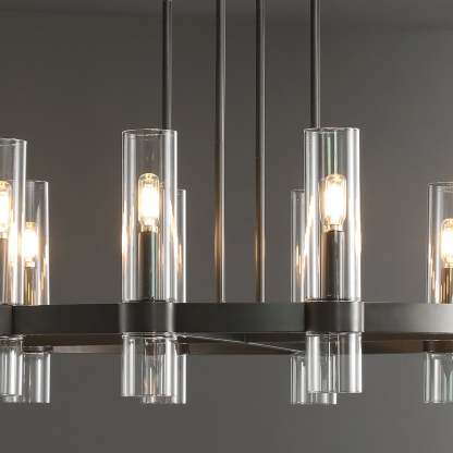 Ravalle Glass Round Chandelier 36"