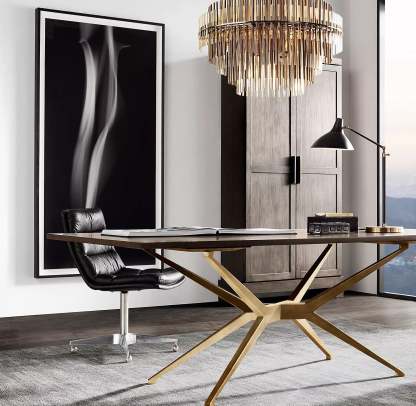 Emale Industrial Wind Round Chandelier 24" 32" 42"