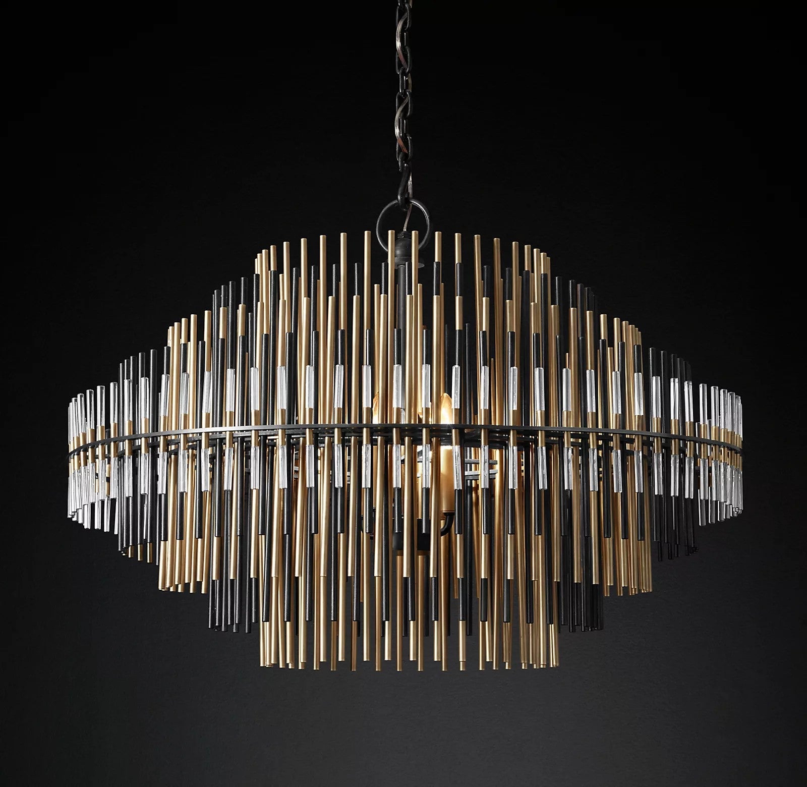 Emale Industrial Wind Round Chandelier 24" 32" 42"