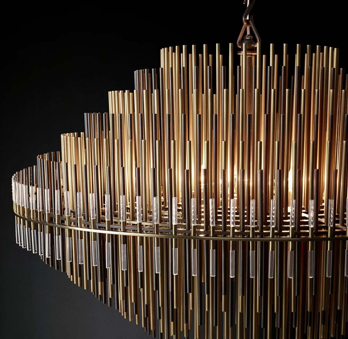 Emale Industrial Wind Round Chandelier 24" 32" 42"