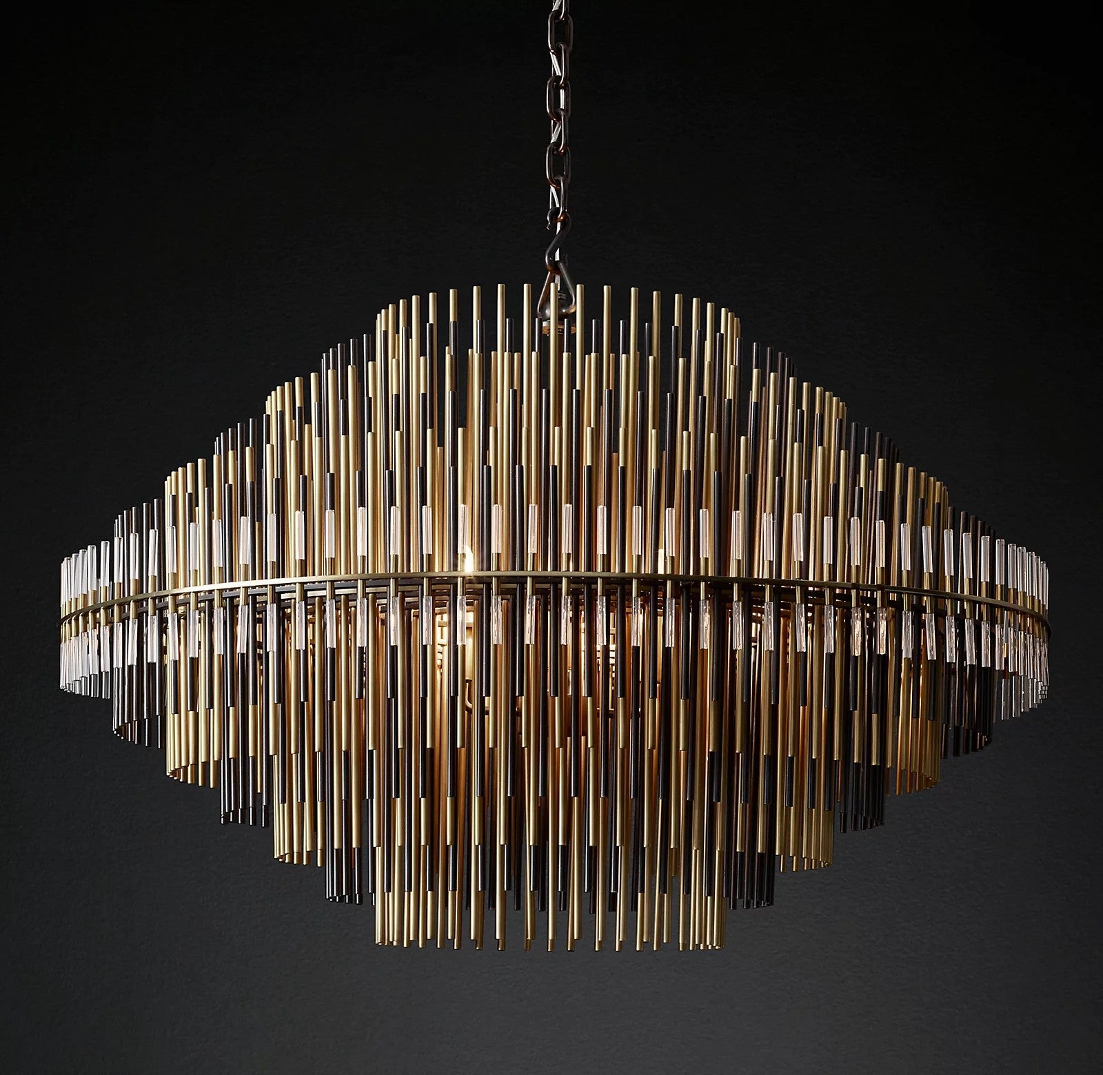 Emale Industrial Wind Round Chandelier 24" 32" 42"