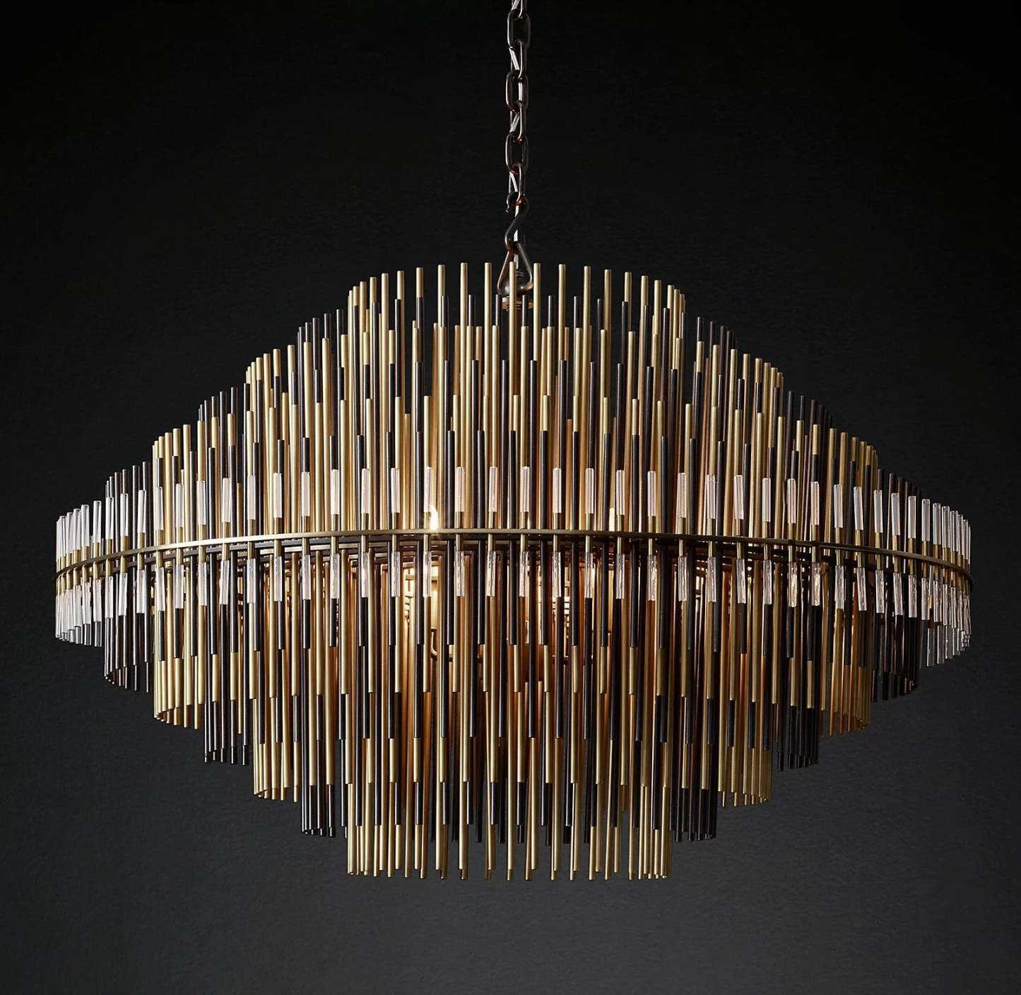 Emale Industrial Wind Round Chandelier 24" 32" 42"