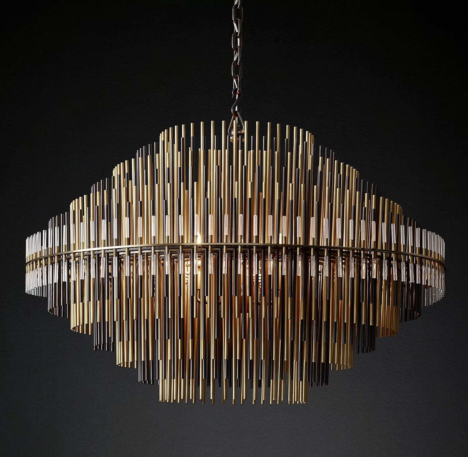 Emale Industrial Wind Round Chandelier 24" 32" 42"