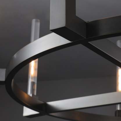 Candlestack Round Chandelier 36"