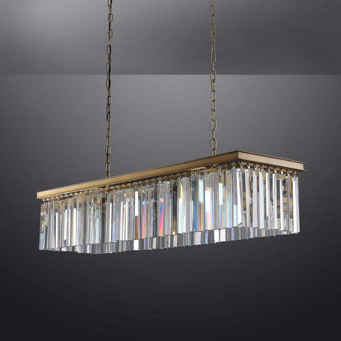 Rhysis Crystal Rectangular Chandelier