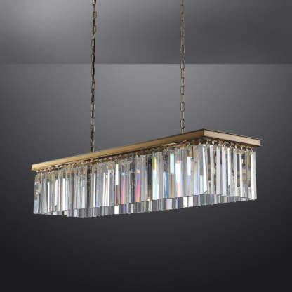 Rhysis Crystal Rectangular Chandelier
