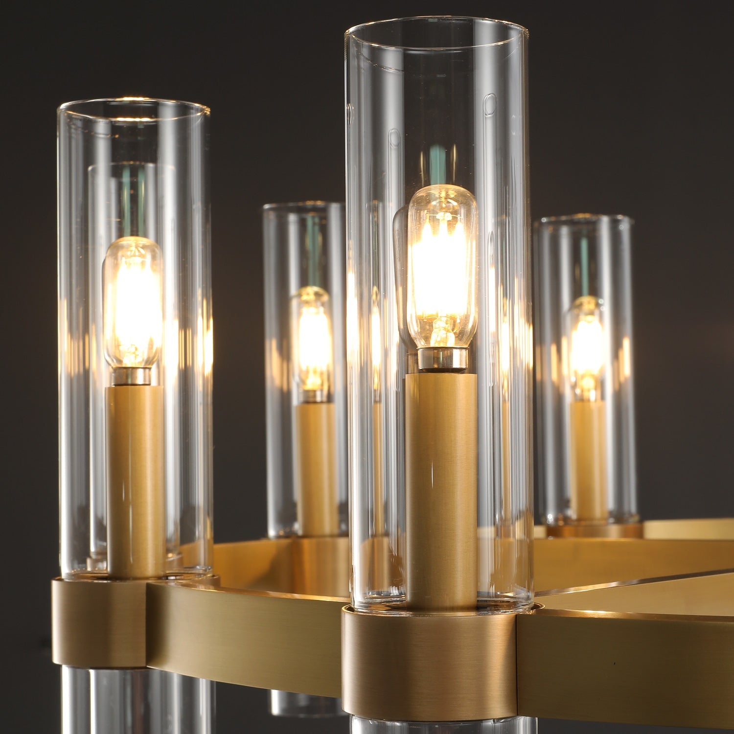 Ravalle Glass Round Chandelier 48"