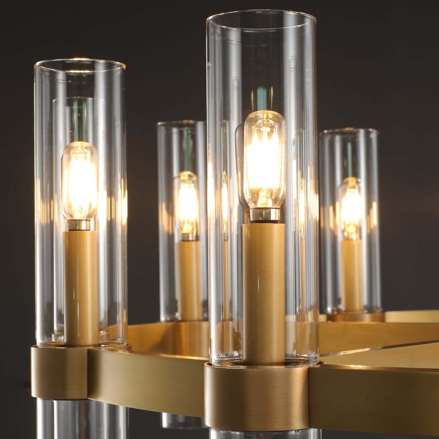 Ravalle Glass Round Chandelier 48"