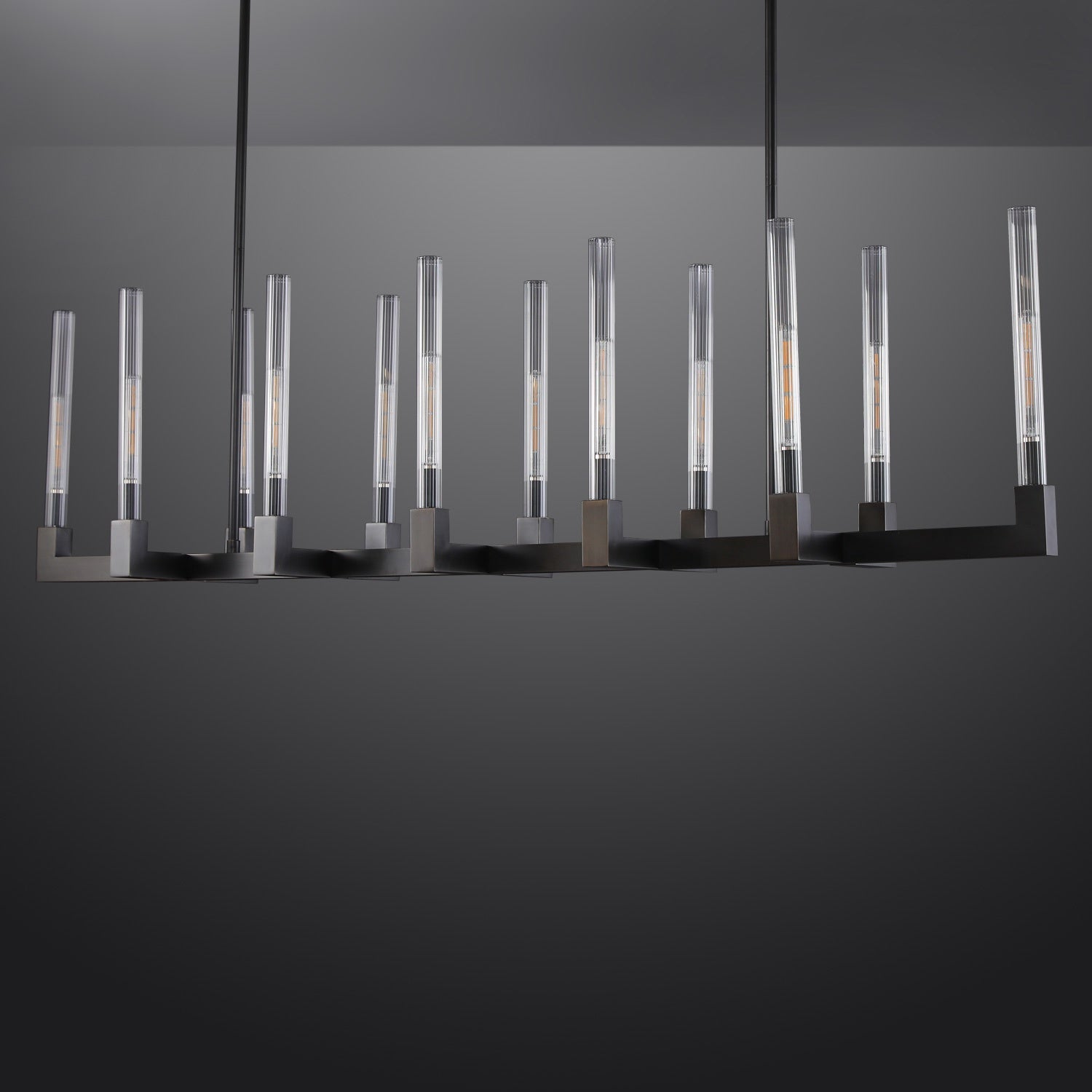 Candlestack Linear Chandelier 55"
