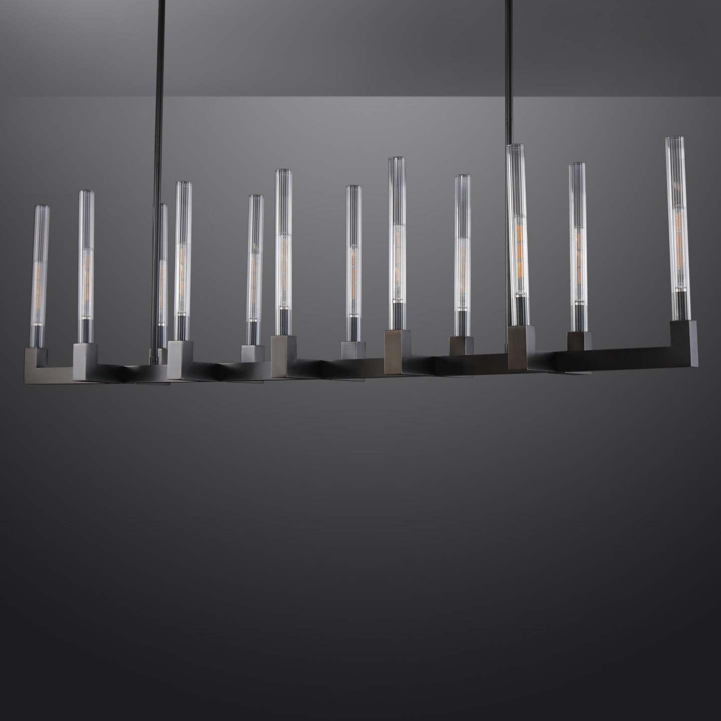 Candlestack Linear Chandelier 55"