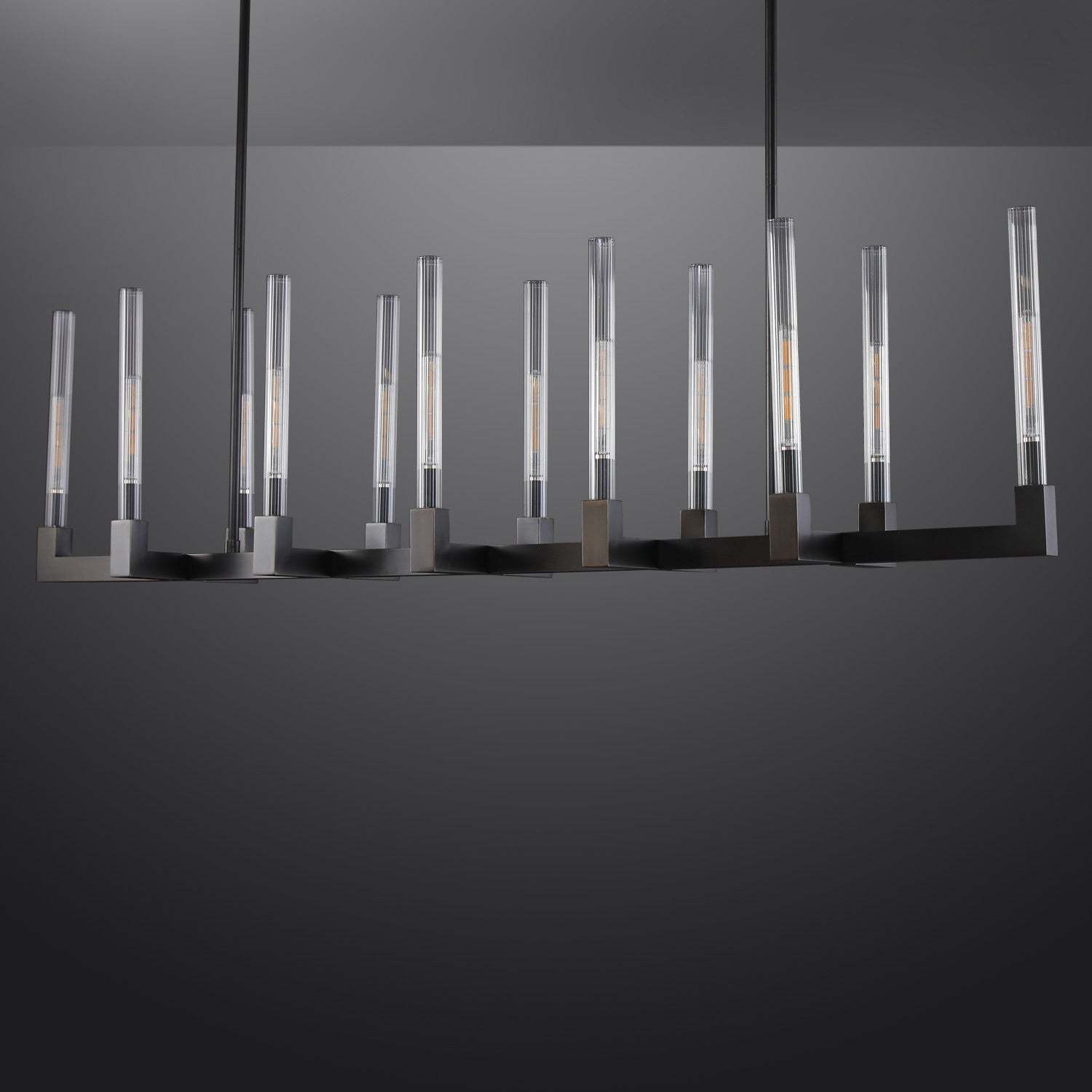 Candlestack Linear Chandelier 55"
