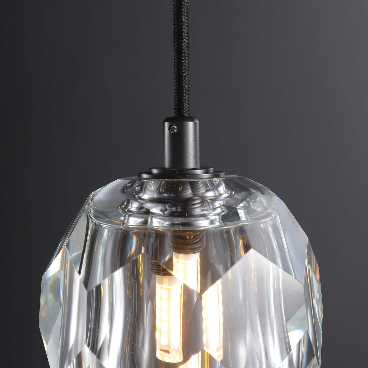 Bille Clear Crystal Double Ball  Pendant Lighting