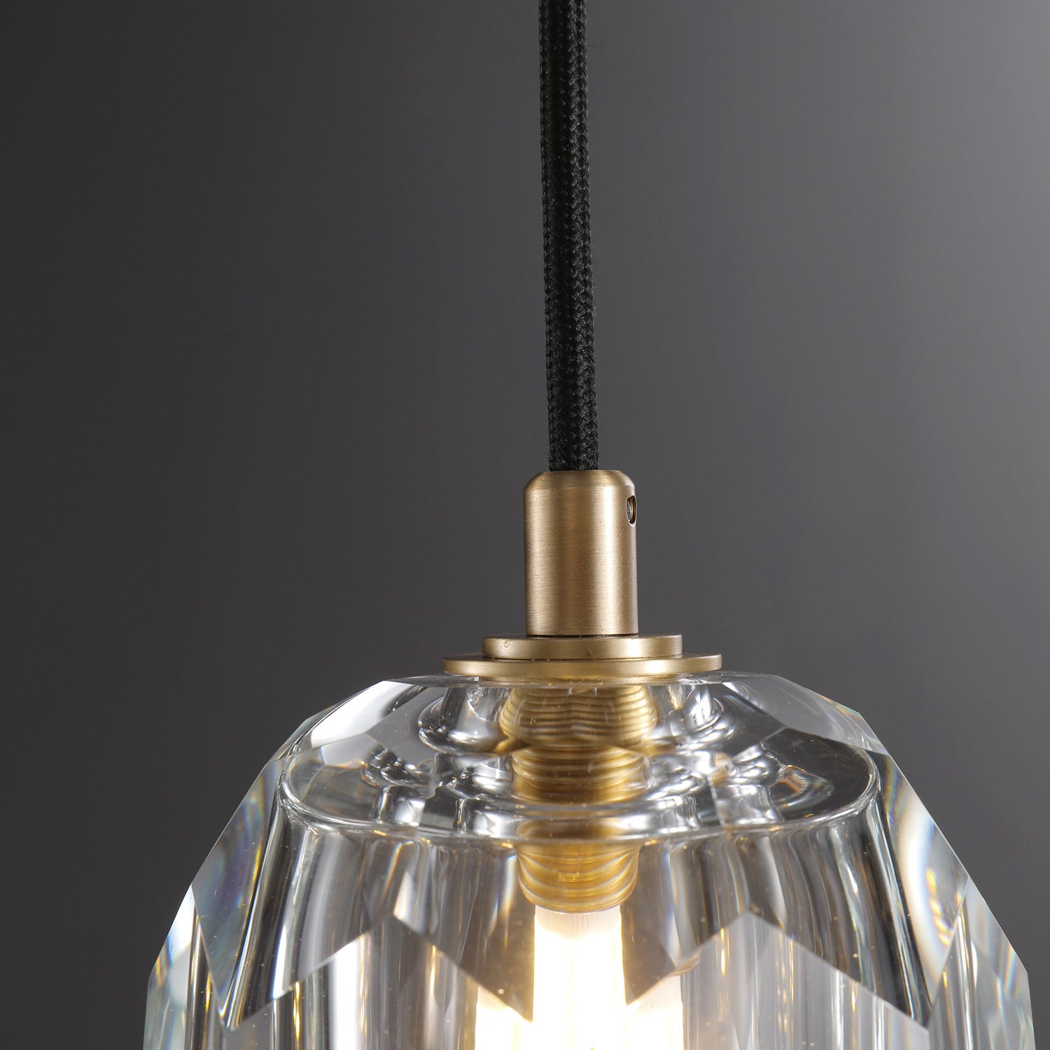 Bille Clear Crystal Double Ball  Pendant Lighting