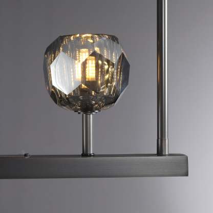 Bille Crystal Ball Linear Chandelier 48"