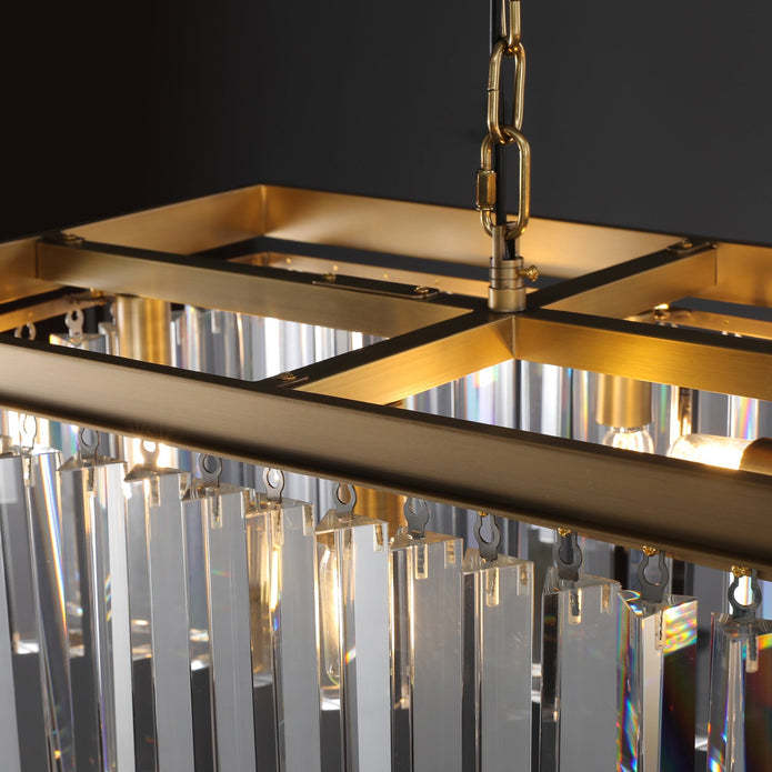 Rhysis Crystal Rectangular Chandelier