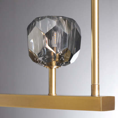 Bille Crystal Ball Linear Chandelier 48"
