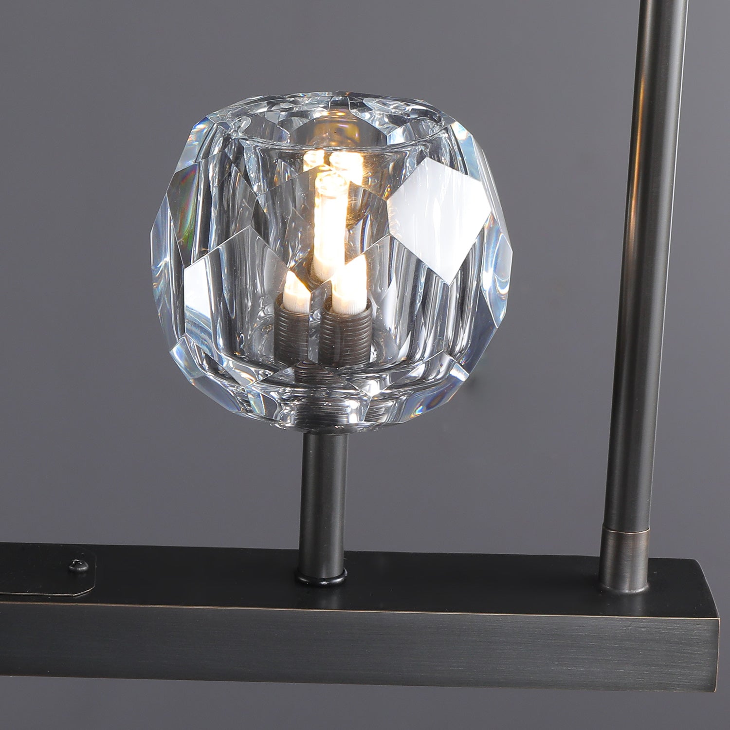 Bille Crystal Ball Linear Chandelier 60"