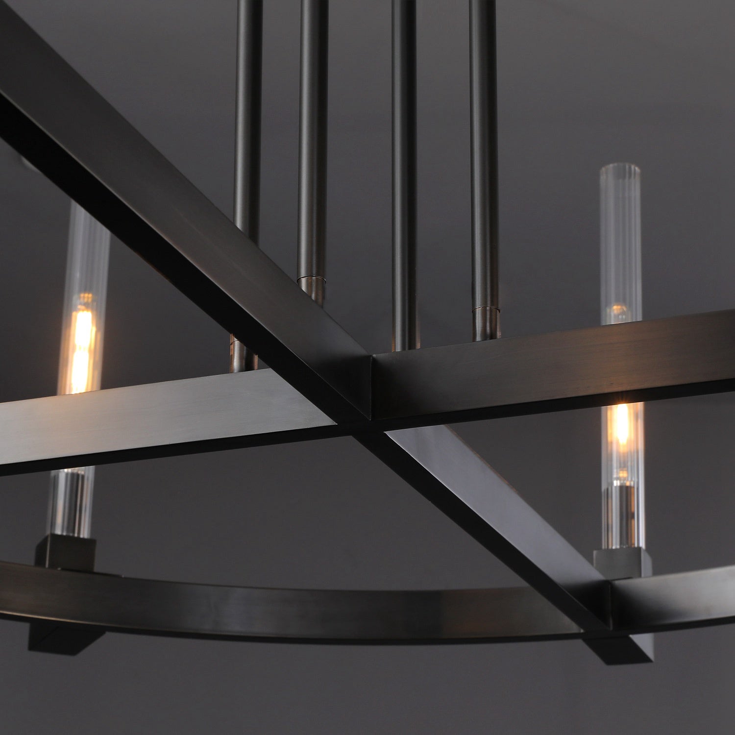 Candlestack Round Chandelier 36"