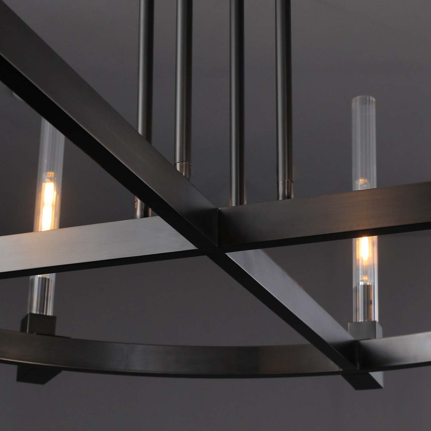 Candlestack Round Chandelier 36"