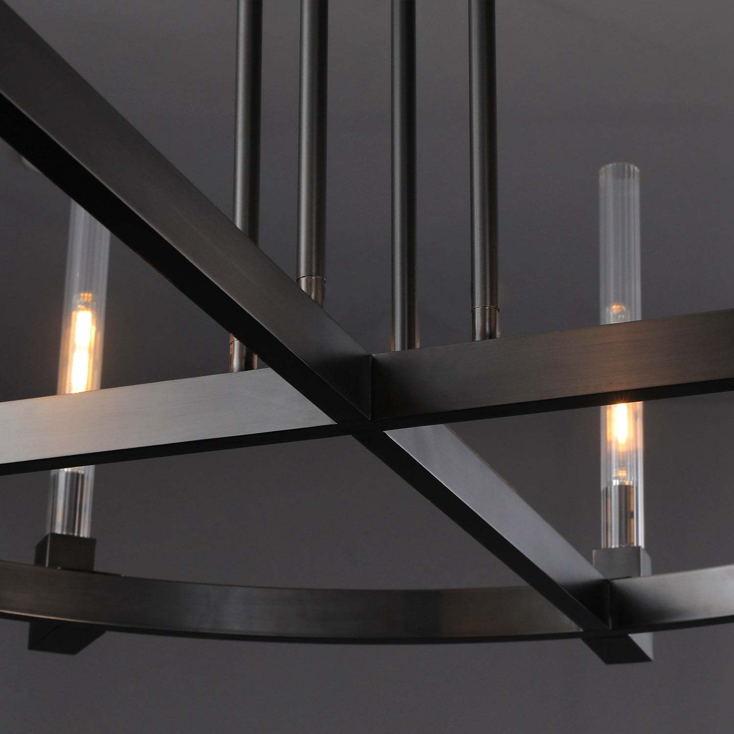 Candlestack Round Chandelier 36"