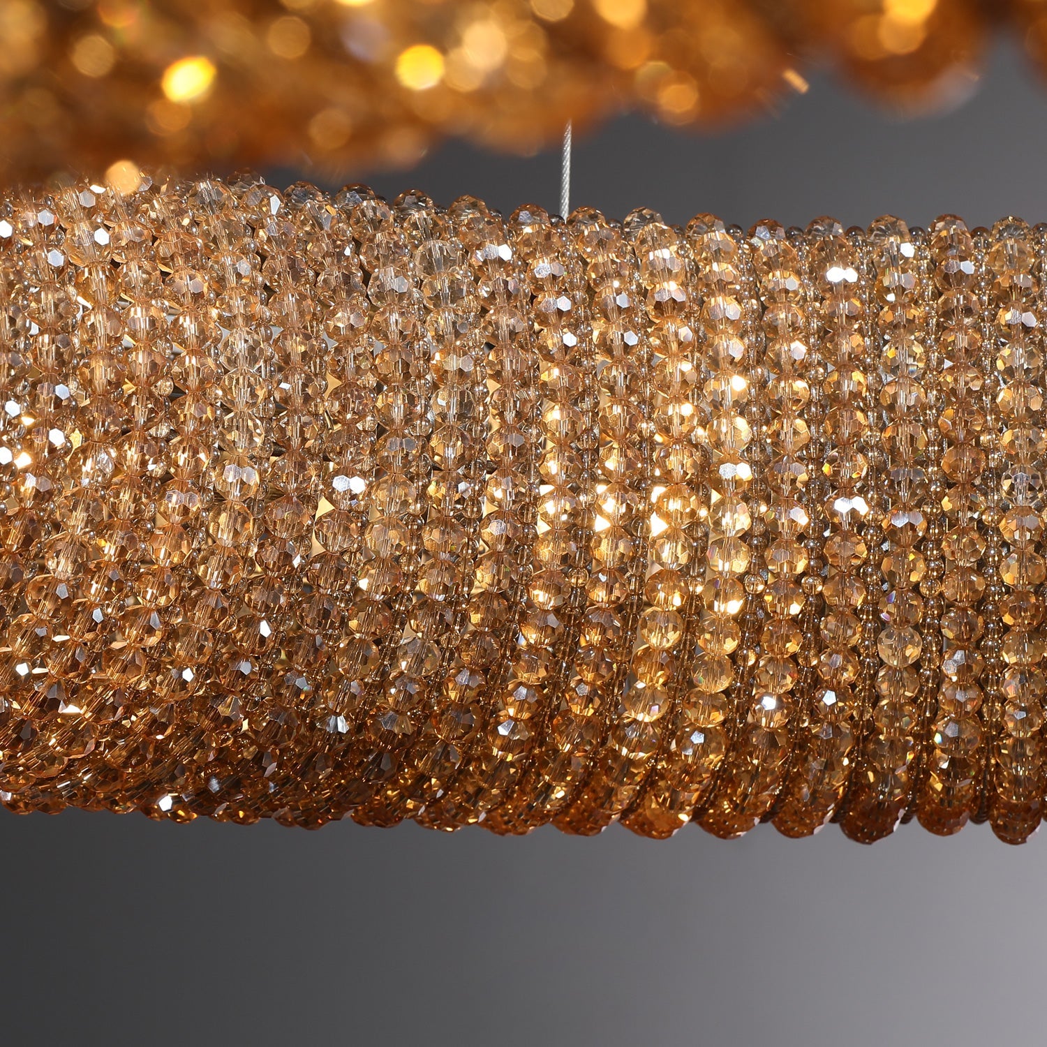 Holo Smoke Crystal Chandelier 31" 42"