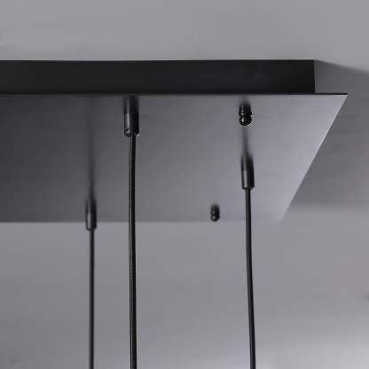 Rain Glass Linear Chandelier 54"