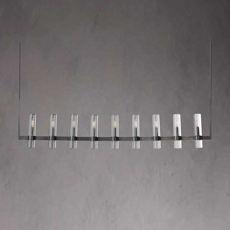 Ravalle Glass Linear Chandelier 72" L