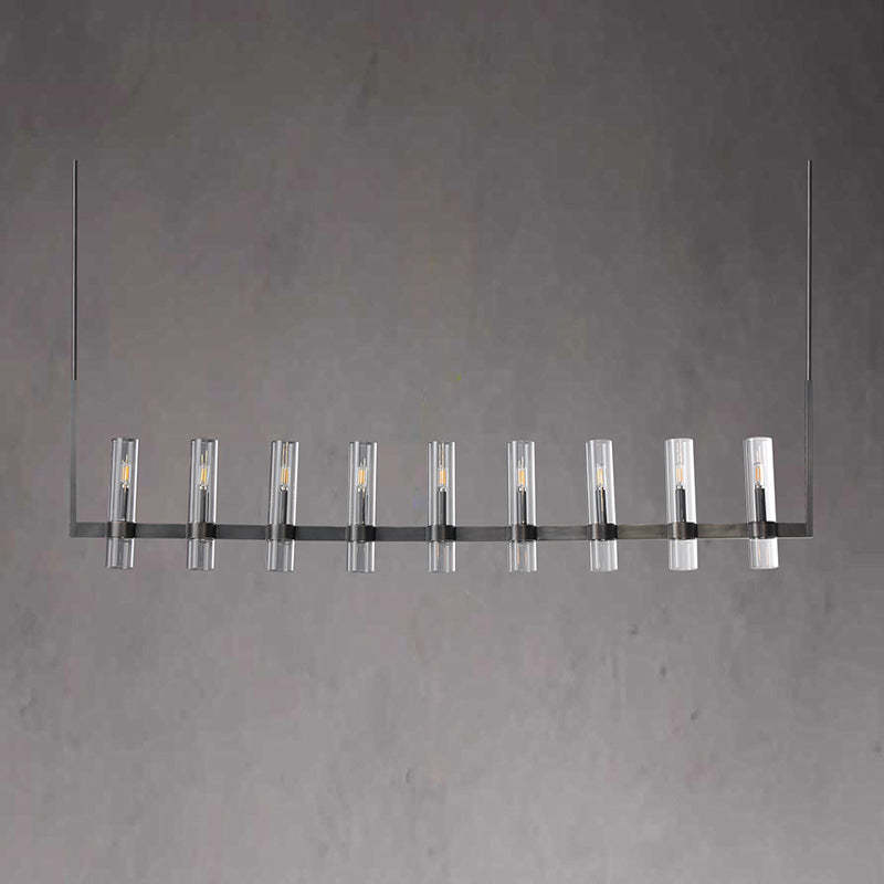 Ravalle Glass Linear Chandelier 72" L