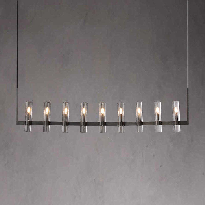 Ravalle Glass Linear Chandelier 72" L