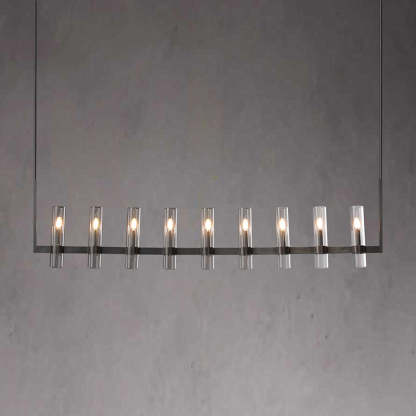 Ravalle Glass Linear Chandelier 72" L