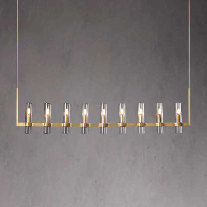 Ravalle Glass Linear Chandelier 72" L