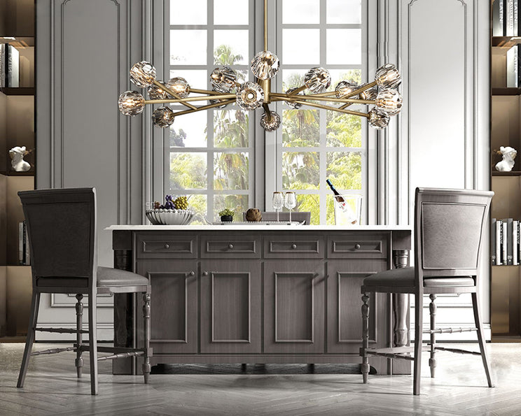 Bille Crystal Ball Round Chandelier 60"