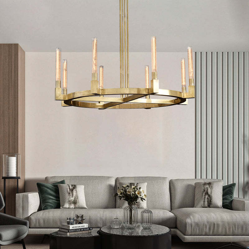 Candlestick Round Chandelier 48"