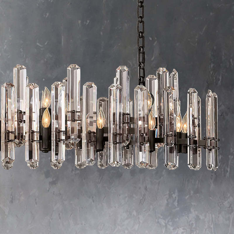 Bonningtong Crystal  Rectangle Chandelier 54"