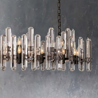 Bonningtong Crystal  Rectangle Chandelier 54"