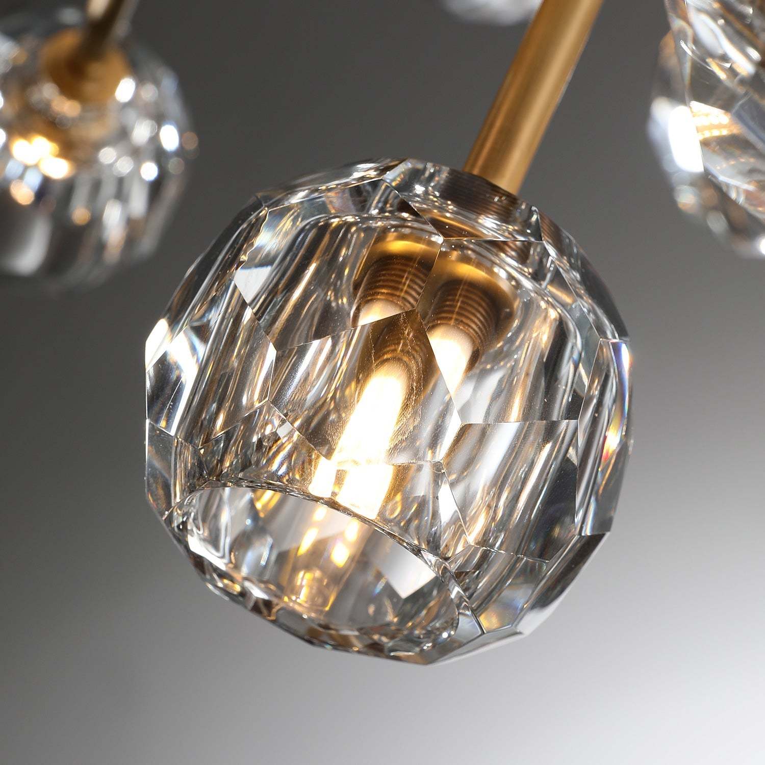 Bille Crystal Ball Round Chandelier 36"